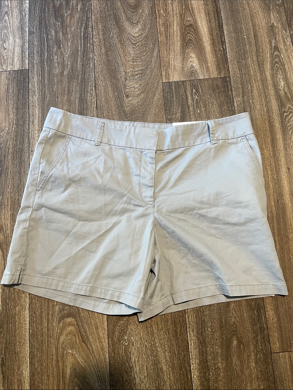 Women’s Loft Light Gray Women's Casual Chino Shorts